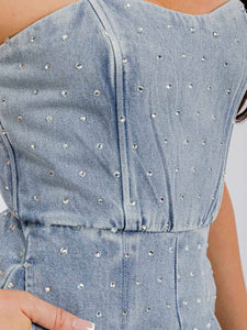 JUMPSUIT DENIM CON CRISTALES