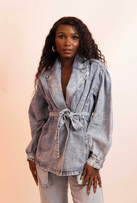 THE ANNA PUFF DENIM JACKET