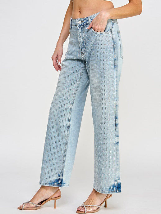 THE STUDDED DENIM