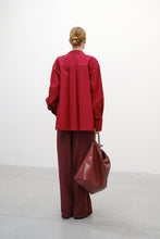 Load image into Gallery viewer, CAMISA POPELIN BURGUNDY