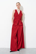 Load image into Gallery viewer, PANTALON BURGUNDY BORDADO